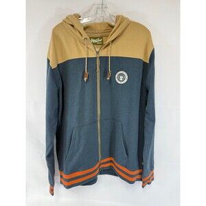 Howler Brothers Full Zip Jacket Men's XL Blue Hooded Coat Sweatshirt Outdoors